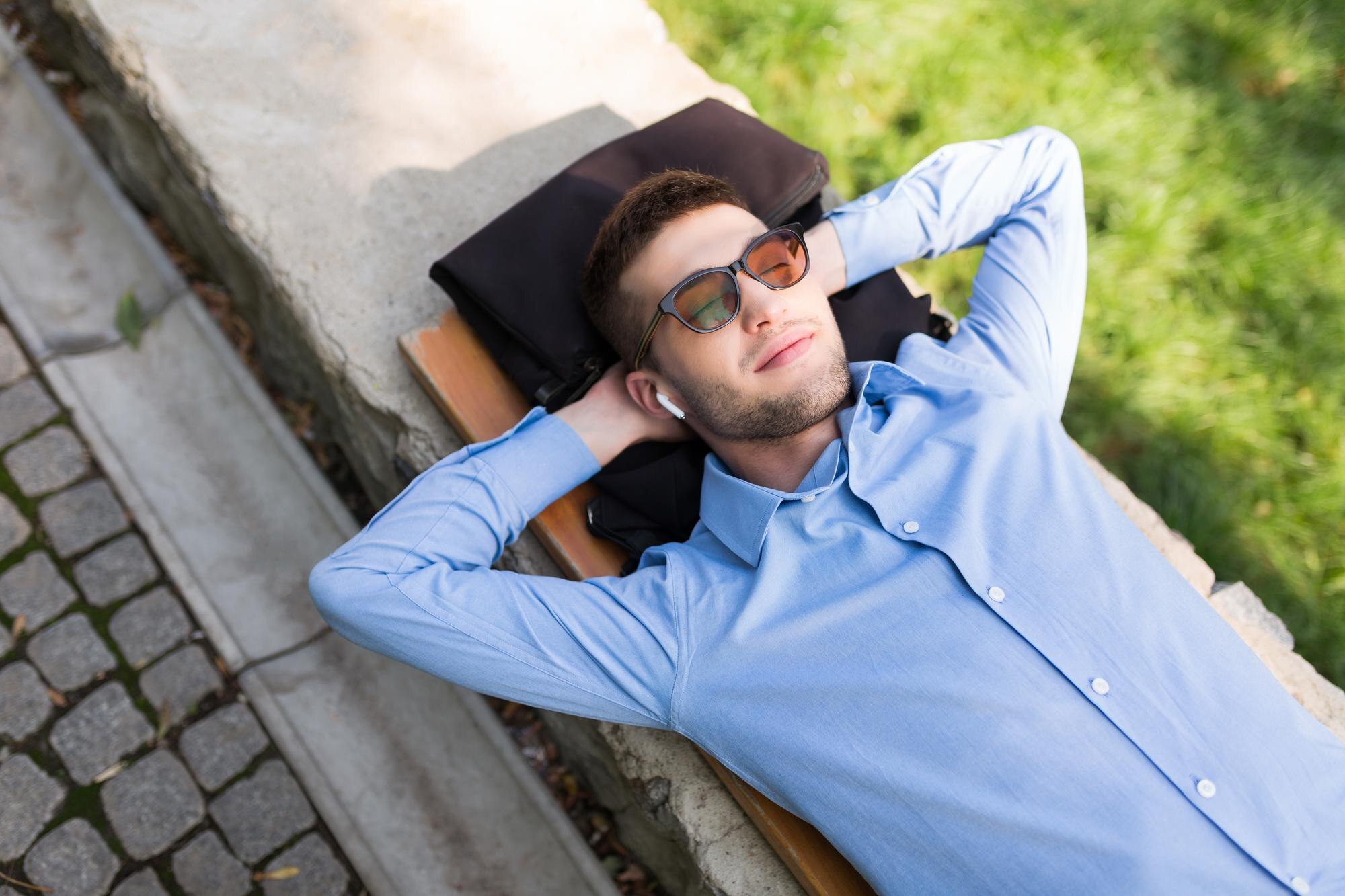 Pausa e relax visivo